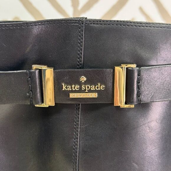 Kate Spade Ronnie Black Tall Boots Size 9.5 - Picture 2 of 13